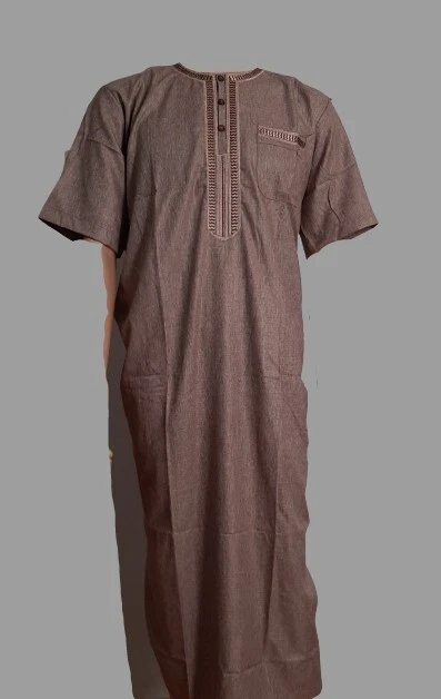 men s jubba thobe jilbah Al Mumayaz designer jubba half Sleeve Size 62 L