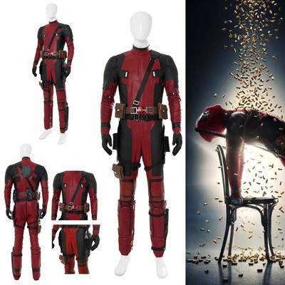 X-Men Deadpool 2 Wade Winston Wilson Zentai Bodysuit Cosplay Halloween Jumpsuit