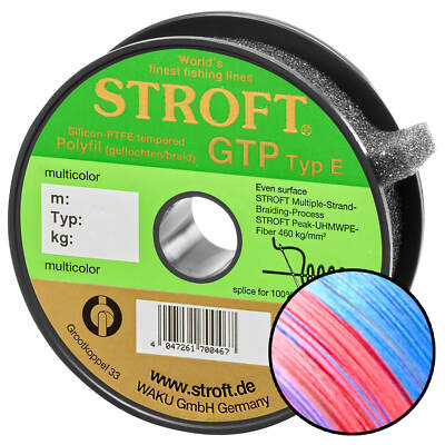 Stroft Line GTP Type E Braided Multicolour 150m Fishing Line Fishing Line