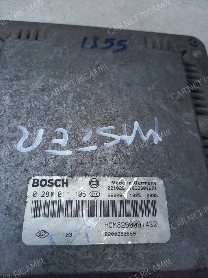 0281011105 BOSCH EDC15C3 HOM8200091432 CENTRALINA MOTORE RENAULT MASTER 2.5 DCI - Immagine 2 di 4