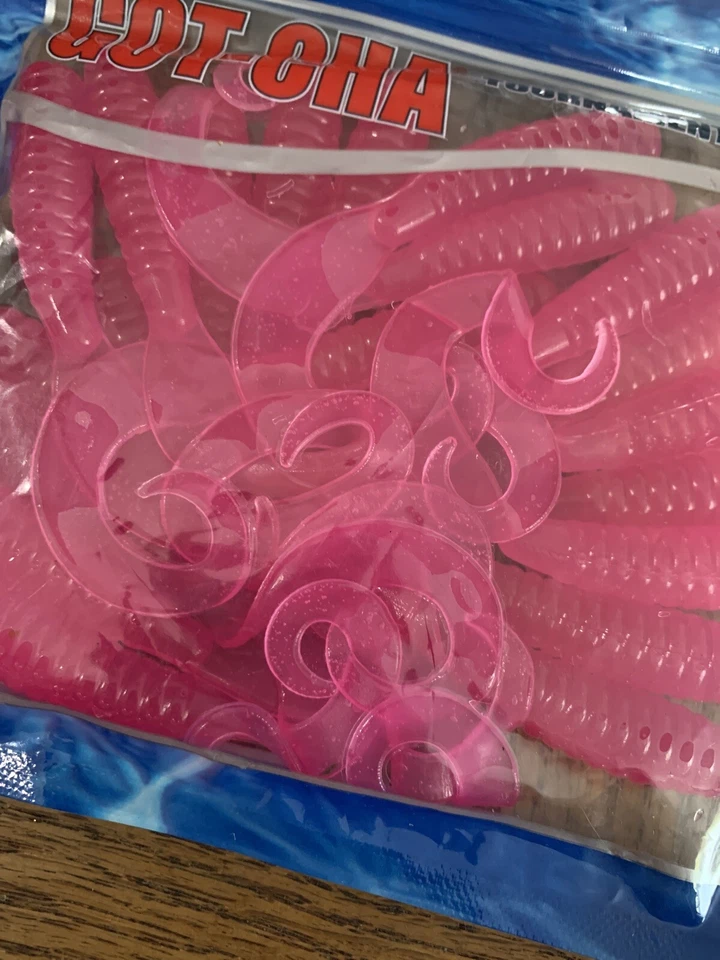 Got-Cha Lures Curltail Grub Pink - Image 2 of 4