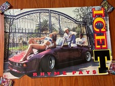 Póster Og 80s Ice-T rima pagar $ álbum de música póster promocional 23x35