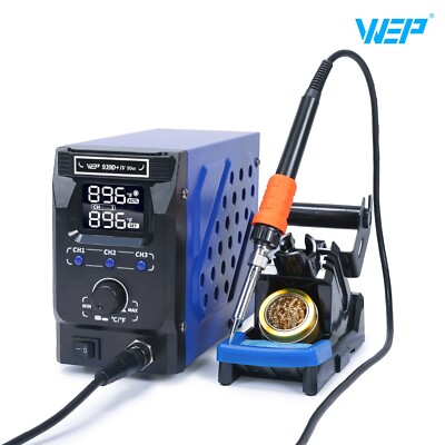939D+ IV Digital Soldering Station 180W LED Display PID Temp Control with Preset