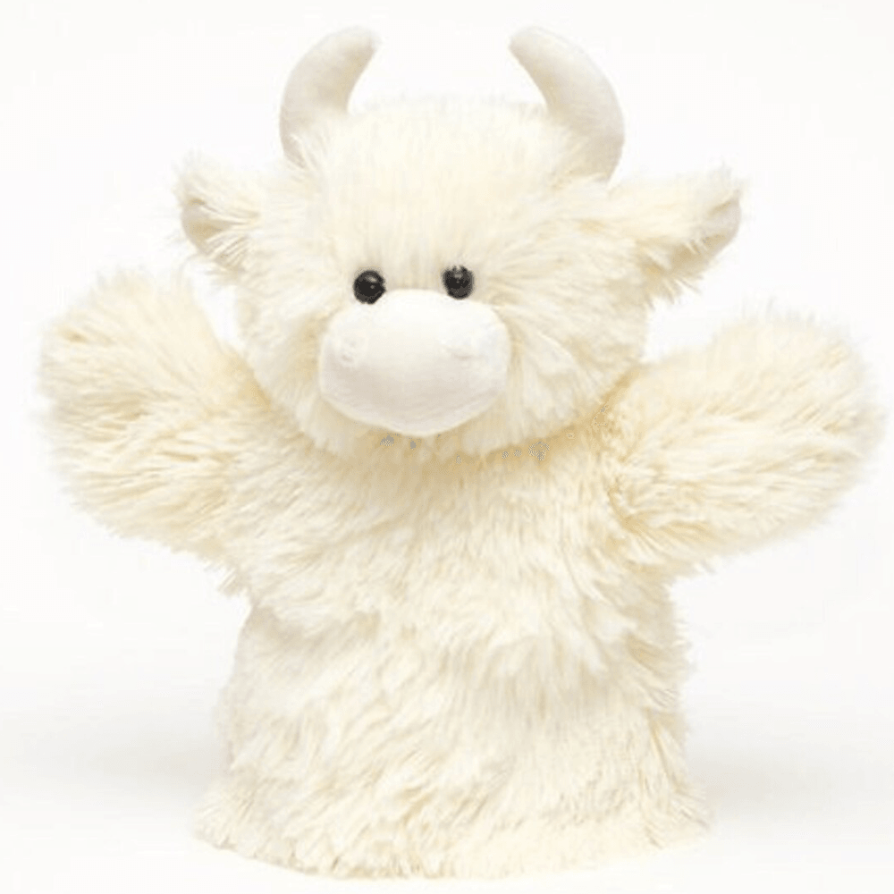 Jomanda Highland Coo Hand Puppet - Cream