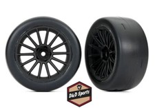 Traxxas 9375 Tires/Wheels, Glued Multi-Spoke Black Wheels, 2.0' Traxxas-Wide