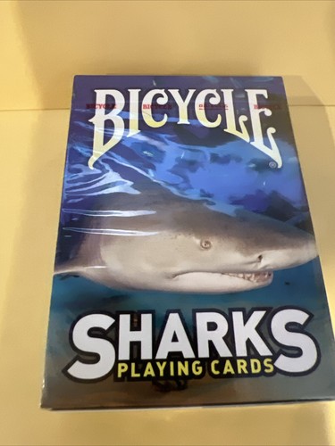 One Deck Bicycle Sharks Playing Cards - Picture 2 of 14