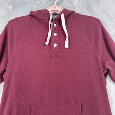 Normal Brand Hoodie Mens Medium Red Burgundy Pullover Sweater Sweatshirt