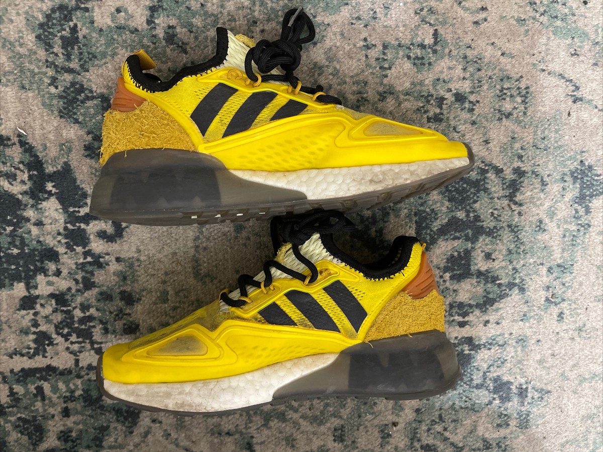 Adidas Mens Ninja ZX 2K Boost FZ1887 Yellow Running Shoes Adidas Mens Ninja ZX 2K Boost FZ1887 Yellow Running Shoes