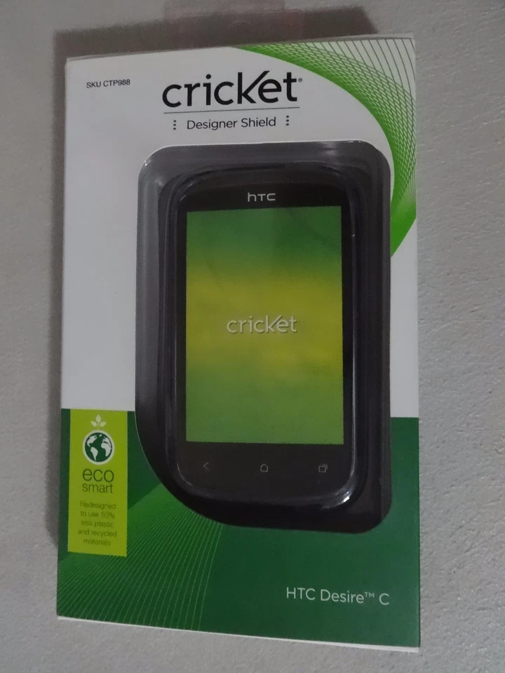 Cricket Wireless HTC Desire C Clear Designer Shield SKU CTP988 Nuevo en Caja Foto 2 de 2