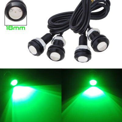10x Green LED Car Motorcycle Truck DRL Parking Underbody Sidemarker Grille Light