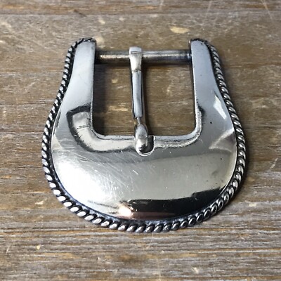 Frank Leonard Designs Sterling Silver Belt Buckle Canton CT Fits 3/4  28g ~SB16~
