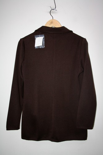 BNWT Amina Rubinacci Brown Wool Blazer Size 14 RRP £215 - Picture 7 of 8