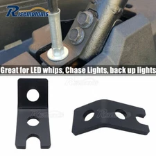 Rear Backup LED Whip Flag Light Pod Mount Brackets For Polaris RZR XP 1000 24-25