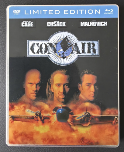 Con Air Italian SteelBook Blu-ray + DVD 2 Disc Limited Edition Rare OOP