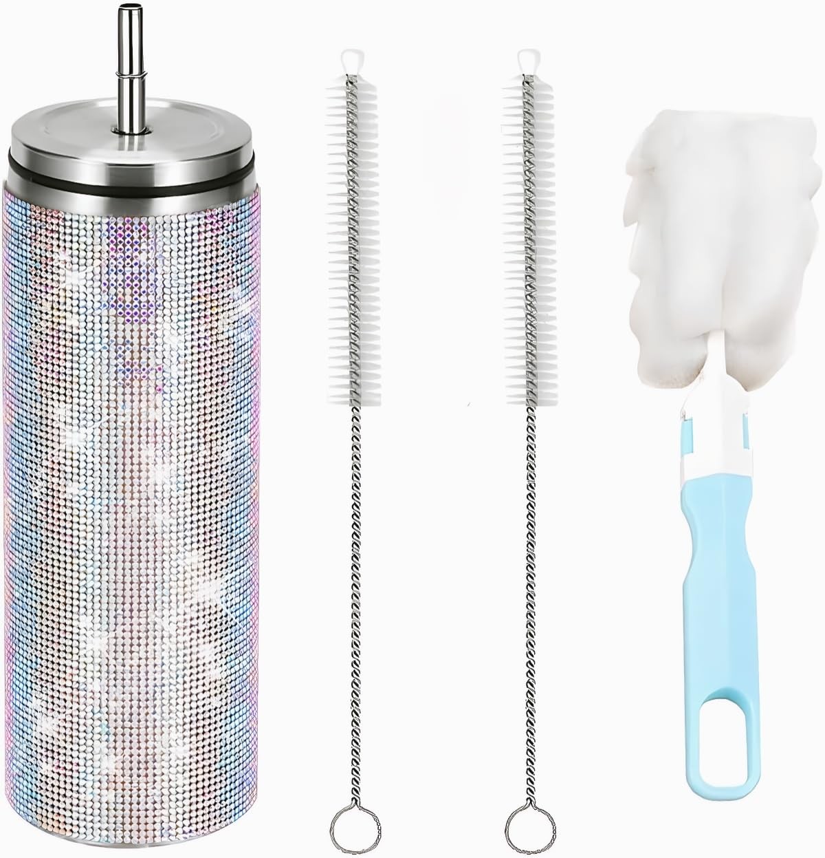 Glitter Water Bottles,Bling Cup -20oz Stainless Steel 20 Oun