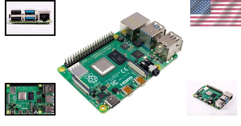 Raspberry Pi 4 Model B 2GB RAM WiFi Bluetooth & Free Case