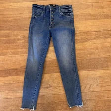 Kit From The Kloth Connie High Rise Ankle Skinny medium wash jeans size 10 b73