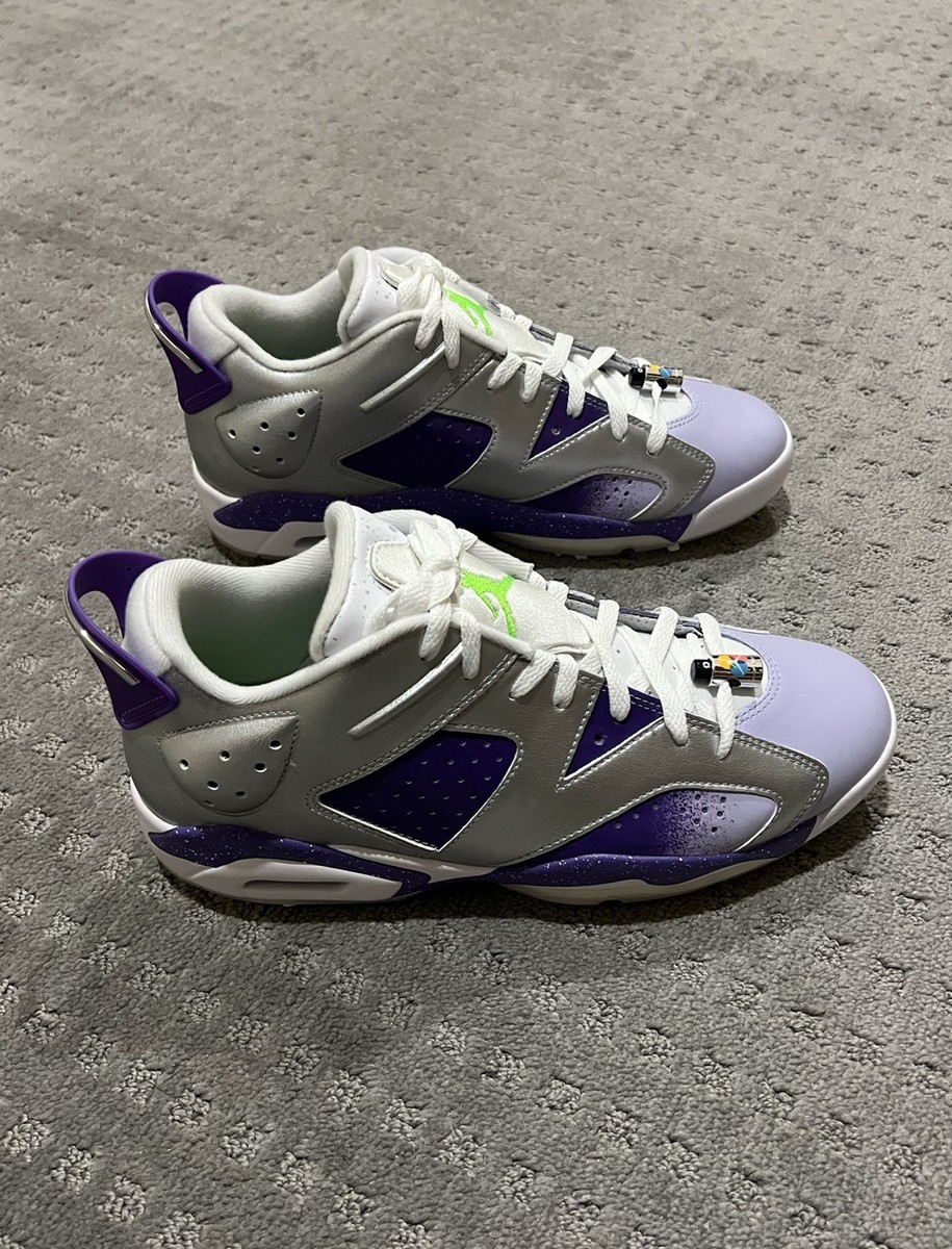 NEW Air Jordan Retro 6 G NRG Golf Shoes Silver Purple FD0205  display picture 1