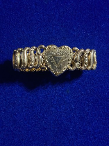 American Queen Pitman Keeler Expansion Sweetheart Bracelet Vintage Heart