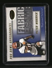 2000 Leaf Certified #FG-25 Peter Warrick Fabric of the Game #/1000