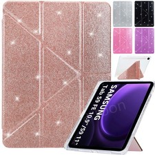 Glitter Leather Case for Samsung Galaxy Tab S10 FE/S9 FE 5G 10.9/Tab S9 11 Cover