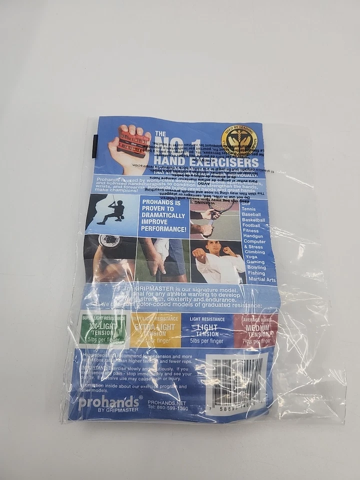 Ejercitador de manos Gripmaster - XX-Light (verde) 1,5 libras por dedo Foto 4 de 4