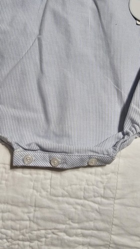 Edgehill Collection Size 18 M One Piece 100% Cotton 1 Blue 1 White/FM3 - Picture 6 of 7