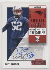 2018 Panini Contenders Rookie Ticket Auto Duke Dawson #162 Auto 6jx