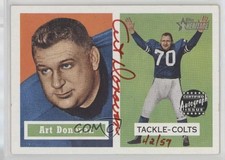 2002 Topps Heritage Real One Red Ink 42/57 Art Donovan #HR-AD Auto HOF 10no