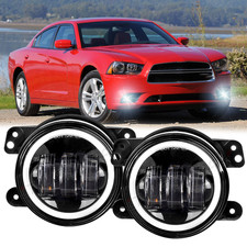 4 Inch Round Led Fog Lights Driving Lamps Halo For Jeep Grand Cherokee 1997-18