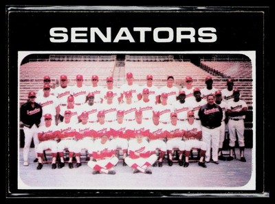 1971 Topps SET-BREAK #462 Washington Senators EXMINT or Better, (HUCK'S)