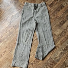 Dickies Boys Classic Fit Straight Tan Flat Front Pants Youth Sz 16 Double Knee