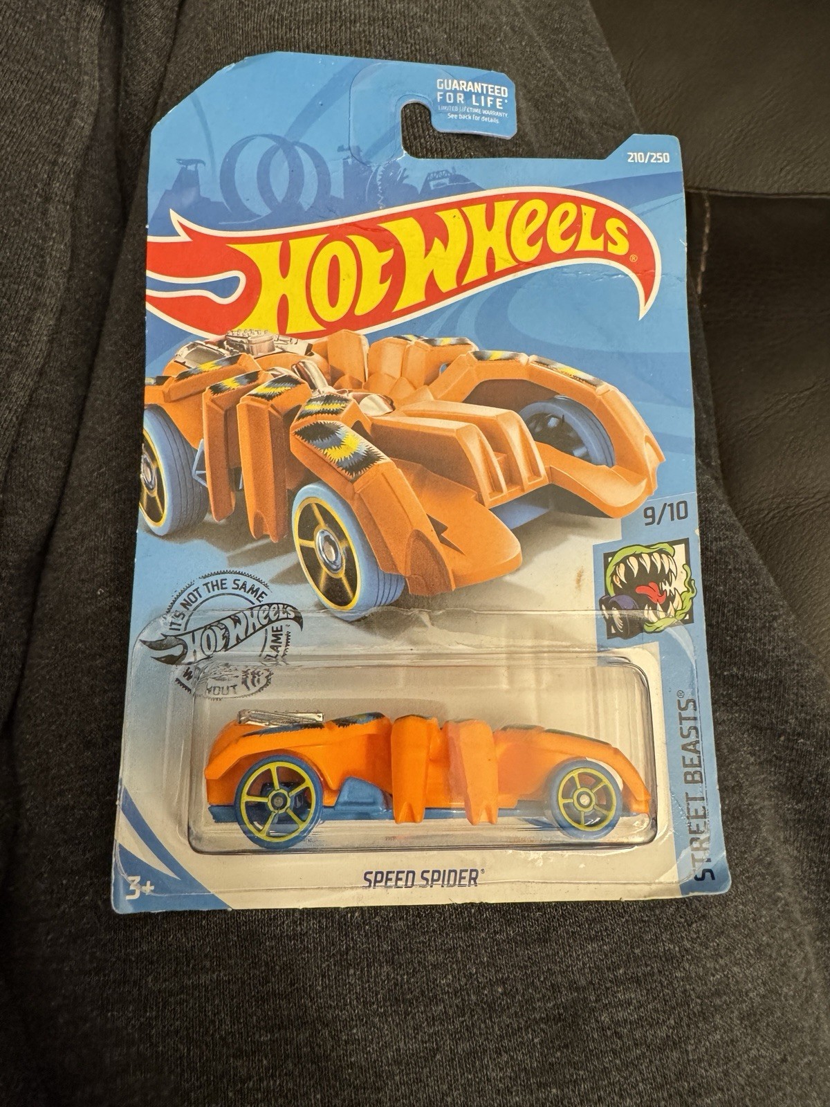 2019 Hot Wheels #210 Street Beasts 9/10 SPEED SPIDER Orange w/Blue Wheels OH5 Sp