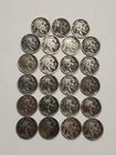 Lot Of (23) Unique Dark Toned Buffalo Nickel Coins 1910's , 1920's P,D,S Mints