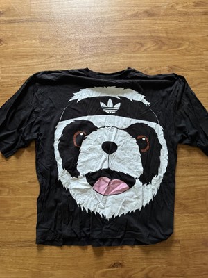 JEREMY SCOTT Adidas Originals PANDA BIG TEE Shirt 1Size 48'' 2XL Black