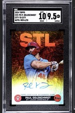 2024 TOPPS SERIES 2 CITY TO CITY AUTOGRAPH PAUL GOLDSCHIMDT /25 SSP SGC 9.5