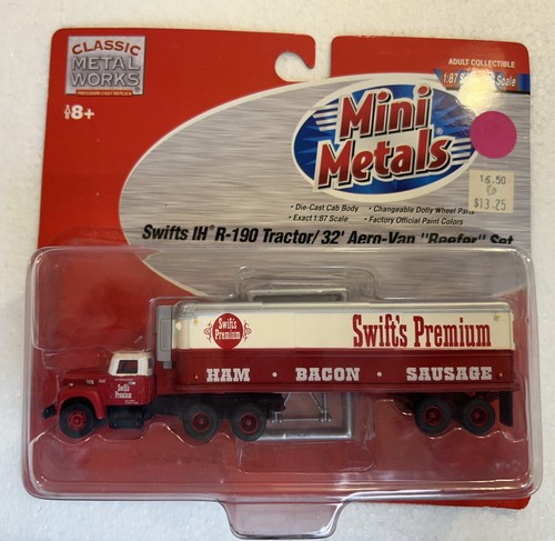 Mini Metals 31120, Swifts Premium IH R-190 Tractor 32' Aero-Van Juego de frigorífico, HO | Zustand: New