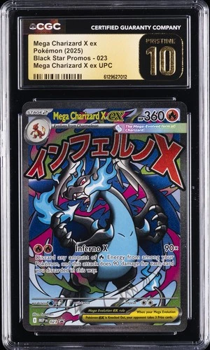 2025 POKEMON JPN #023 MEGA CHARIZARD X EX CGC 10 PRISTINE
