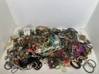 Large Lot Junk Jewelry 16 Pounds Vintage to Now Costume Craft Bulk Some Wearable