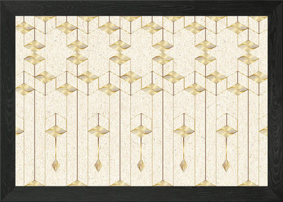 Geometrischer Hintergrund gerahmt Wandbild Poster Leinwanddruck Bild
