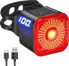 DARKBEAM Bike Tail Light with LED Display Screen, USB-C Rechargeable 6 Light Mod