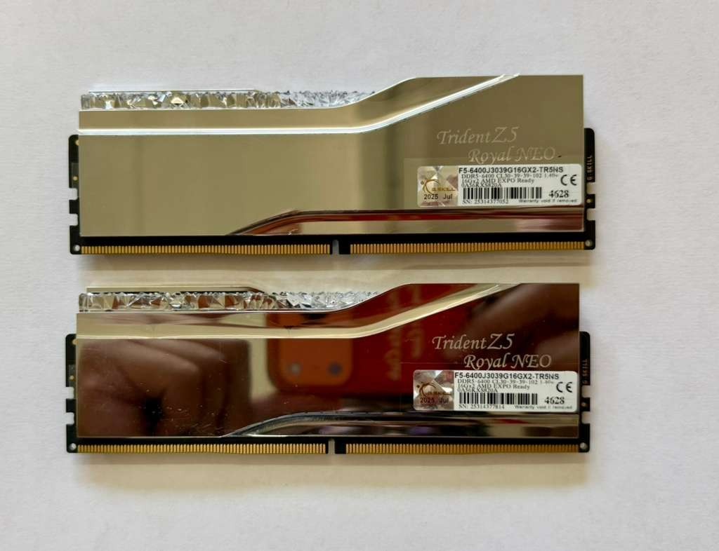 G.SKILL Trident Z5 Royal Neo 32GB (2x16GB) DDR5 6400 CL30 AMD EXPO