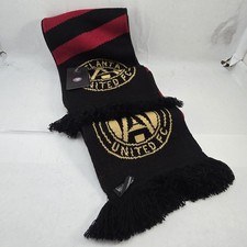 Atlanta United FC Scarf MLS Official Licensed Ruffneck Conquer Unite Black NWT
