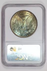 1886 MORGAN DOLLAR NGC MS67 GORGEOUS REVERSE RAINBOW TONING!