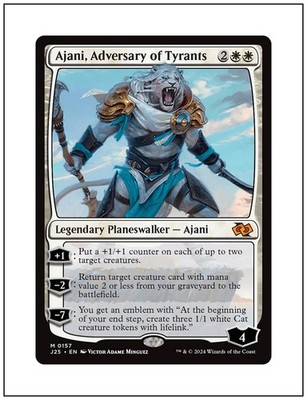 1x Ajani, Adversary of Tyrants, Foundations Jumpstart, Magic MTG NM