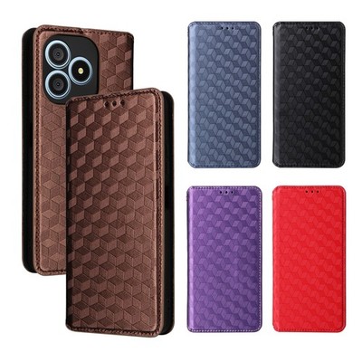 Square Motiv Flip Book Cover Handytasche Ständer Magnetisch Schließen HandyHülle
