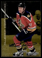 1999-00 Be a Player Signature Series Millennium Gold Autographs AU Mark Parrish