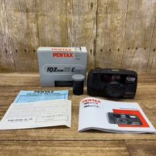 PENTAX IQZoom80-E 35mm Film Camera 38mm-80mm ~ Tested ~ Point & Shoot Lens