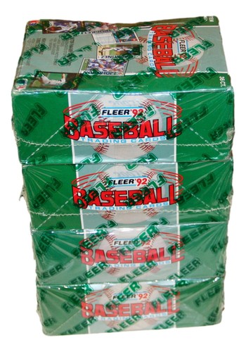(4) 1992 Fleer Baseball Factory Sealed Wax Boxes - Picture 2 of 3
