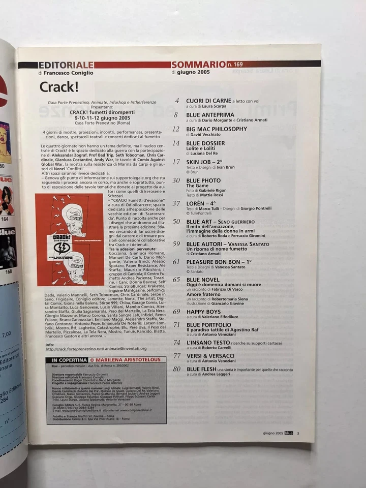 Blue #169 2005 Ivan Brun Vanessa Santato Giancarlo Giovine - Photo 2/4